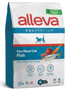 Сухой корм Alleva Equilibrium Sterilized Cat Fish для кастрированных котов и стерилизованных кошек (Океаническая рыба)
